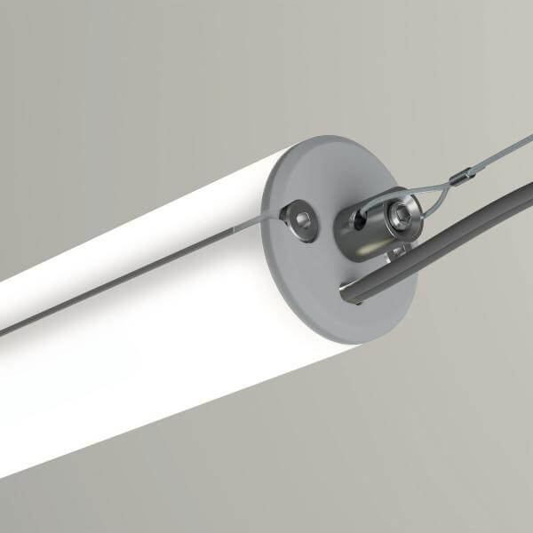LED Röhrenprofil silber